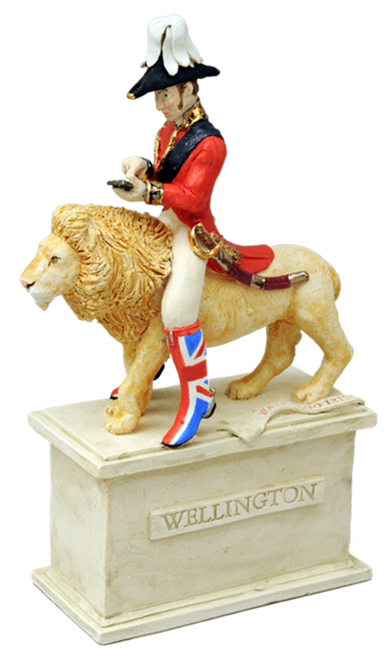 Malcolm Law Ceramics
Wellington in Union Flag Welligton boots after the Batle of Waterloo
©Malcolm Law